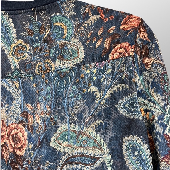 Bershka Sheer Flower Bomber Jacket Size S - Picture 6 of 8